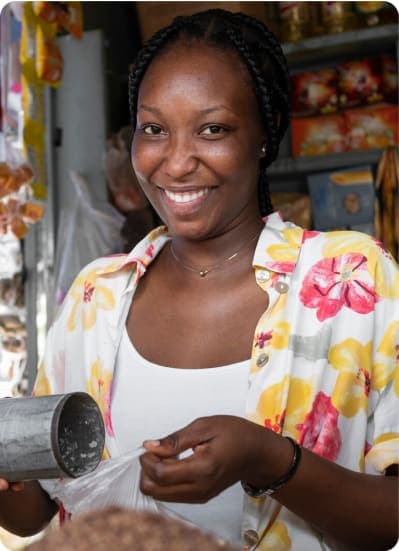 Smiling woman